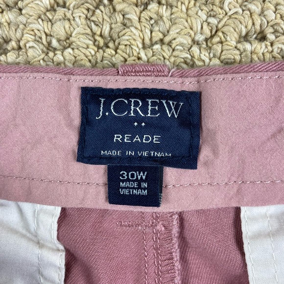 mens j crew reade pink shorts W30 inseam 7 - Picture 2 of 3